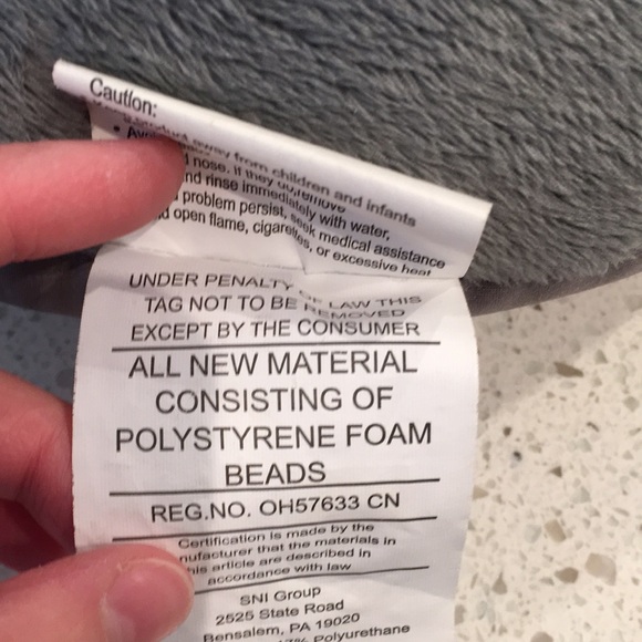 Cloudz Travel Neck Pillow Gray - Picture 4 of 4